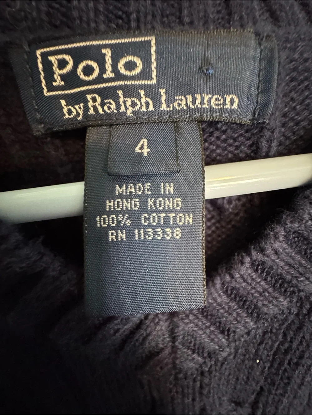 Ralph Lauren Button Down Shirt with Polo Ralph Lauren Navy V-Neck Sweater Vest